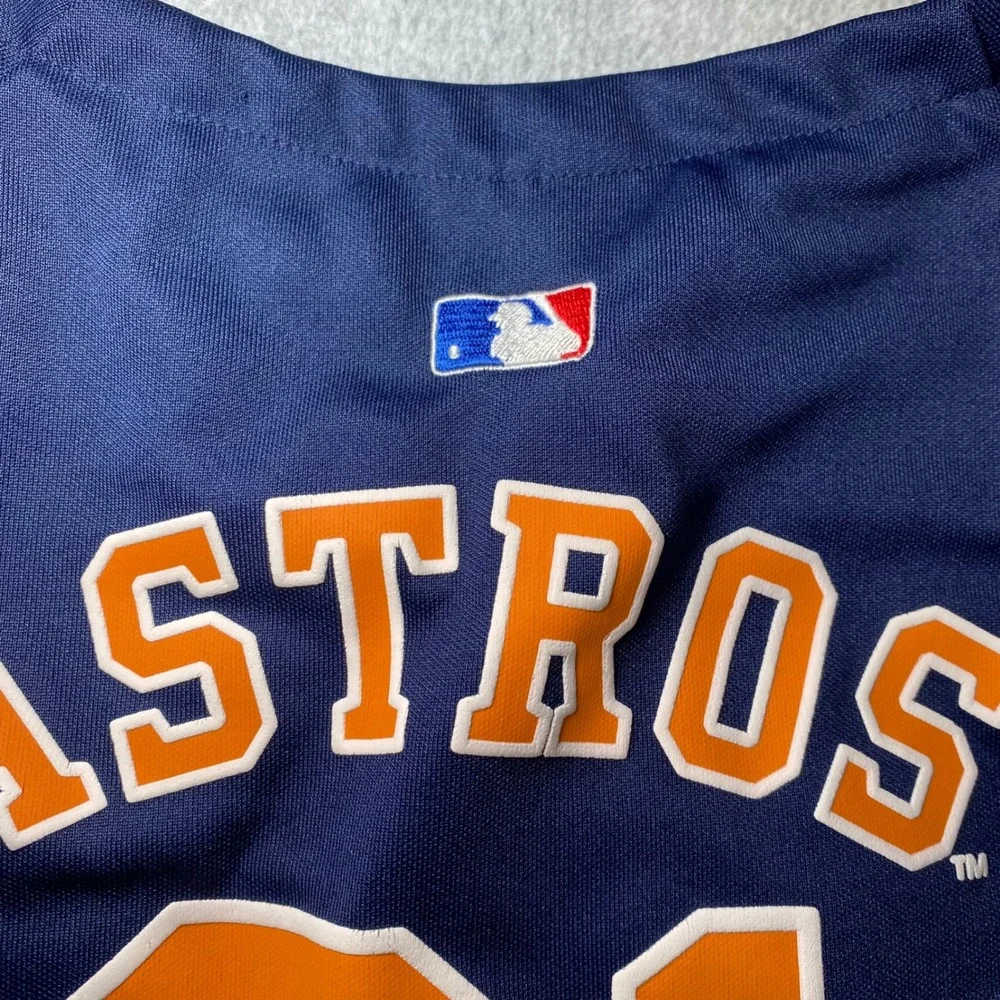 Pets First Houston Astros Dog Size Large Jersey Navy Blue‎ MLB Baseball EUC